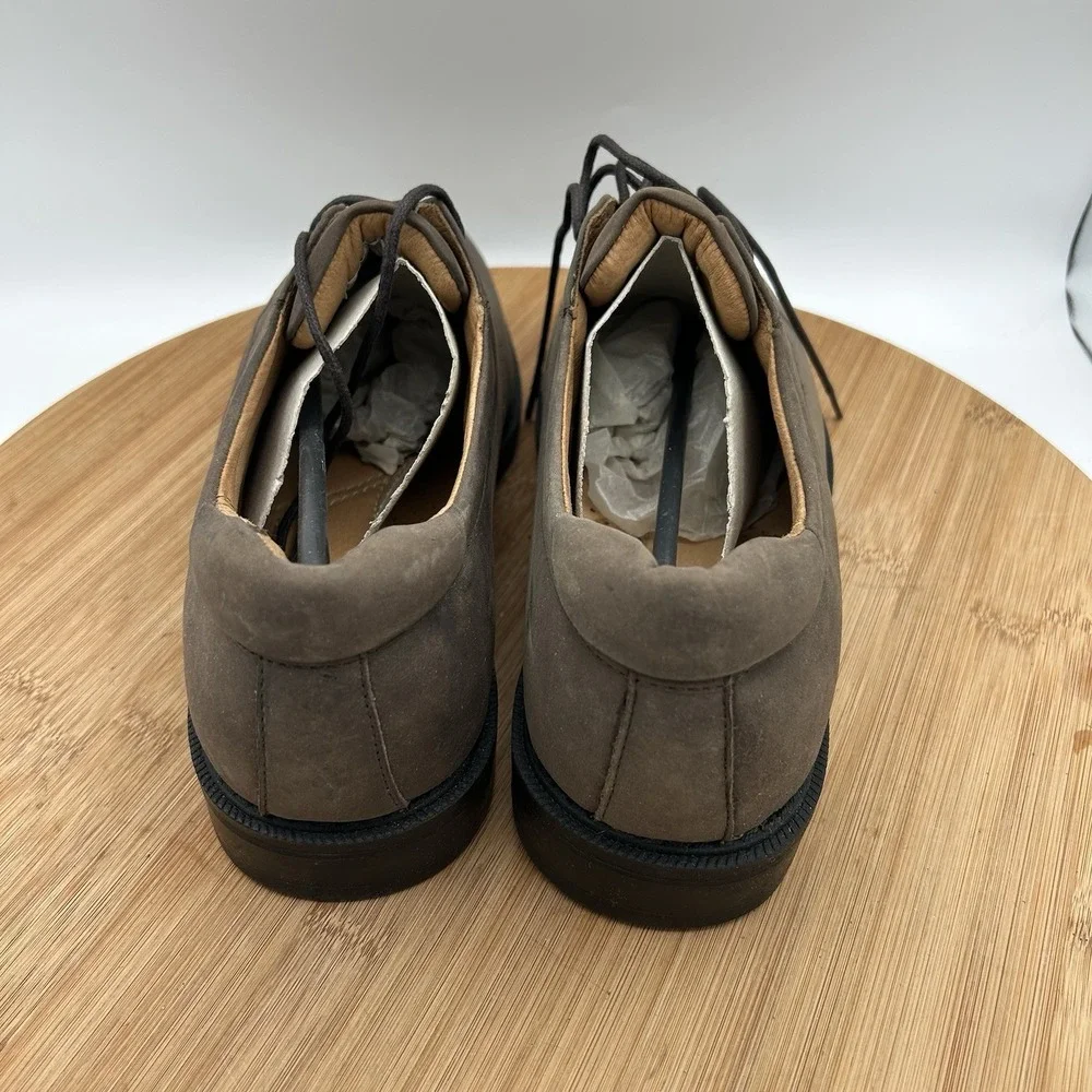 Bass Dark Brown oiled Leather‎ Oxford Casual Shoes 11 M Webster NWB